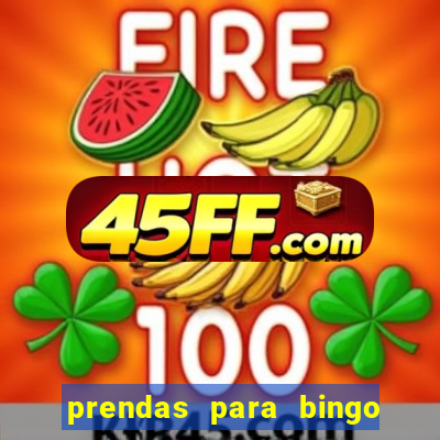 prendas para bingo de natal